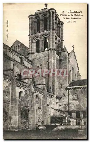 Cartes postales Vezelay Eglise de la Madeleine La Tour St Antolne