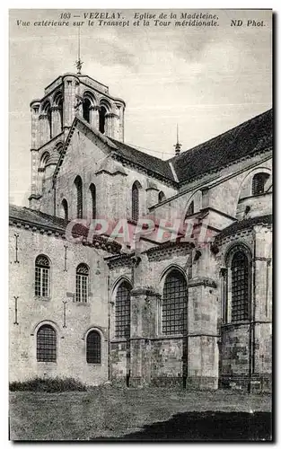 Cartes postales Vezelay Eglise de la Madeleine Vue exterieure Sur le tour Meridionale
