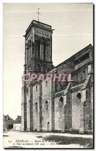 Ansichtskarte AK Vezelay Eglise de la Madeleine La Tour Occidentale