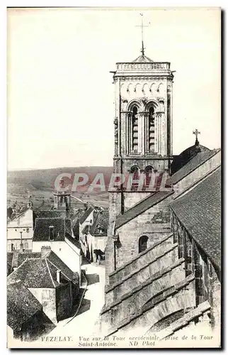 Ansichtskarte AK Vezelay Vue Sur La Tour Accidentale Prise de la Tour Saint Antoine