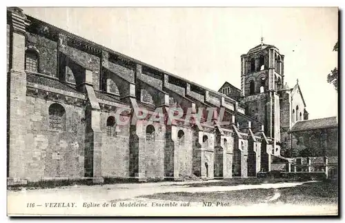 Ansichtskarte AK Vezelay Eglise de la Madeleine Ensemble Sud