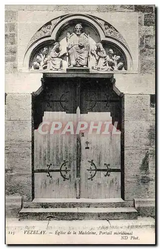 Ansichtskarte AK Vezelay Eglise de la Madeleine Portail Meridional