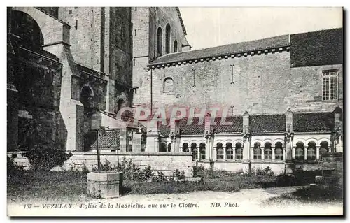 Cartes postales Vezelay Eglise de la Madeleine Vue Sur le Cloire