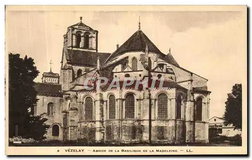 Ansichtskarte AK Vezelay Abside de la Basilique de la Madeleine