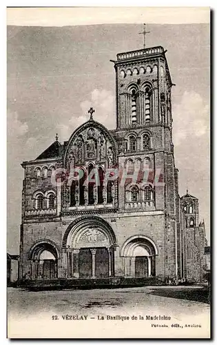 Cartes postales Vezelay Eglise de la Madeleine