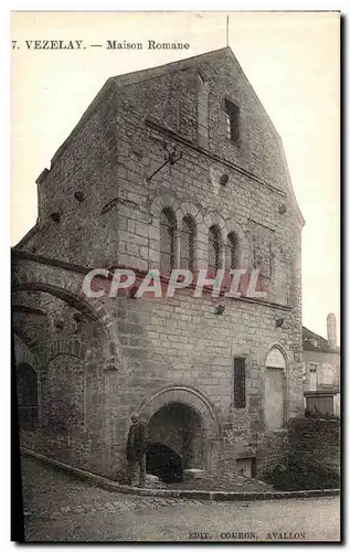 Ansichtskarte AK Vezelay Maison Romane