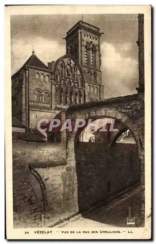 Ansichtskarte AK Vezelay Vue de la Rue Des Ursulines