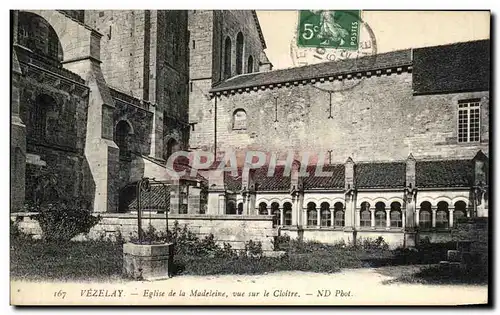 Cartes postales Vezelay Eglise de la Madeleine Vue Sur le Cloitre