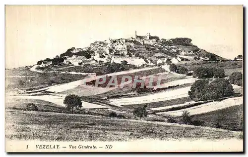 Cartes postales Vezelay Vue Generale