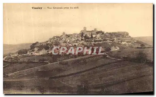 Cartes postales Vezelay Vue Generale Prise du Midi