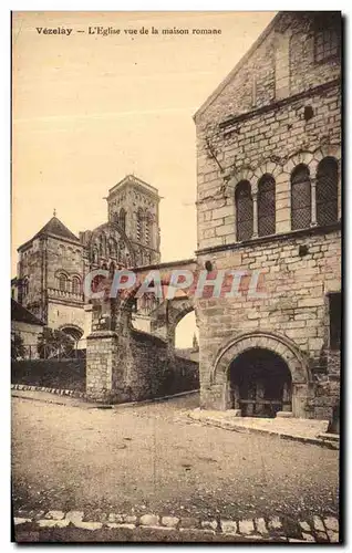 Ansichtskarte AK Vezelay L Eglise Vue de La Maison Romane