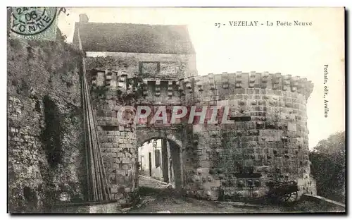 Cartes postales Vezelay La porte Neuve