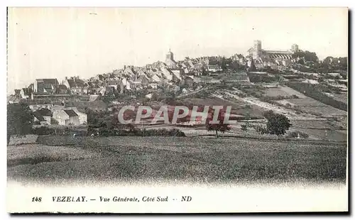 Ansichtskarte AK Vezelay Vue Generale Cote Sud