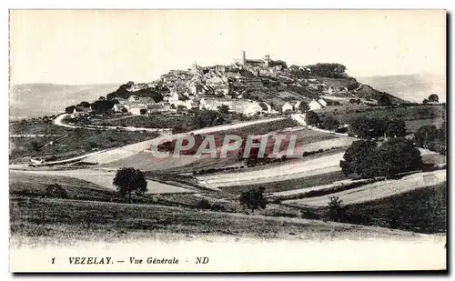 Cartes postales Vezelay Vue Generale