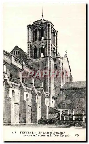 Ansichtskarte AK Vezelay Eglise de la Madeleine Vue Sur Le Transpet et la Tour Centrale