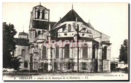 Ansichtskarte AK Vezelay Abside de la Basilique de la Madeleine