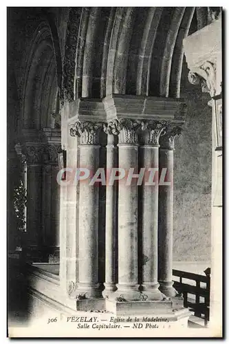 Cartes postales Vezelay Eglise de la Madeleine Salle Capitulaire