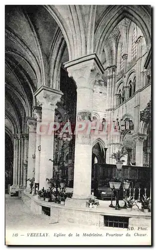 Ansichtskarte AK Vezelay Eglise de la Madeleine Pourtour du Choeur