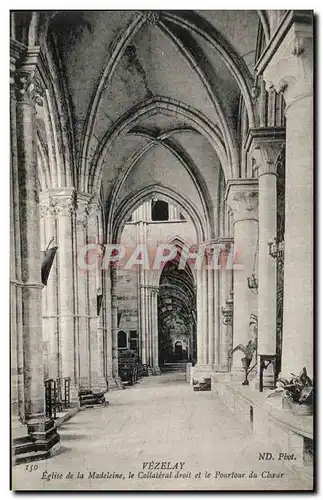 Ansichtskarte AK Vezelay Eglise de la Madeleine Le Collateral droit et le Pourtour de Choeur