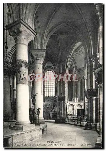 Cartes postales Vezelay Eglise de la Madeleine Pourtour de Choeur