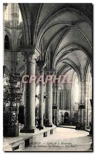 Ansichtskarte AK Vezelay Eglise de la Madeleine Pourtour de Choeur