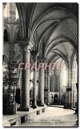 Cartes postales Vezelay Eglise de la Madeleine Pourtour de Choeur