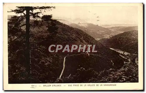 Ansichtskarte AK Ballon D Alsace Vue prise De la Vallee de la Savoureuse