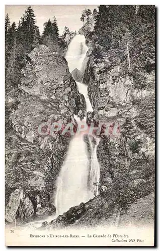 Cartes postales Environs D Uriage Les Bains La Cascade de L Oursiere