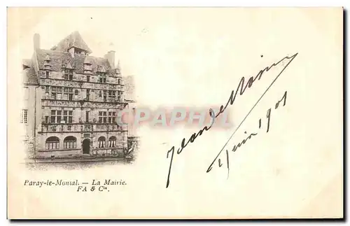 Cartes postales Paray le Moinal La Mairie