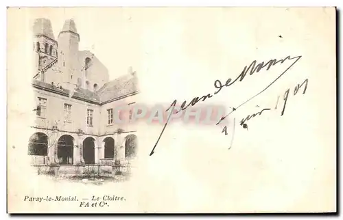 Cartes postales Paray le Moinal Le cloitre