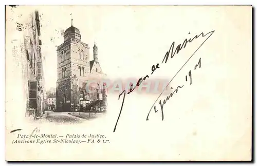 Cartes postales Paray le Moinal Palais de Justice Ancienne eglise St Nicolas