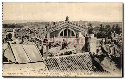 Cartes postales Verdun Vue sur Le theatre