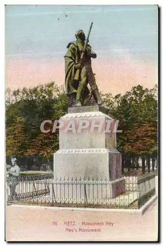 Cartes postales Metz Monument Ney