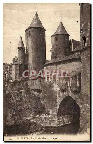 Cartes postales Metz La Porte des Allemands