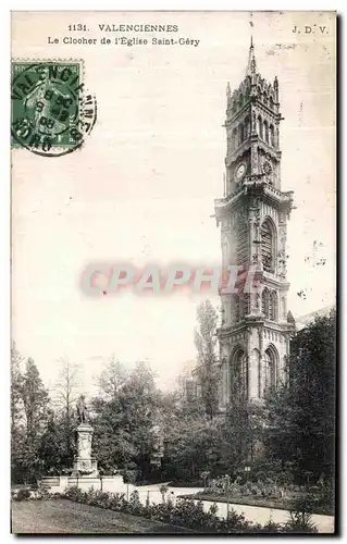 Cartes postales Valenciennes Le Clocher de l Eglise Saint Gery