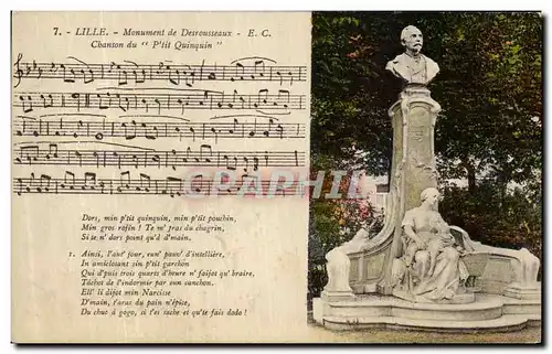 Ansichtskarte AK Lille Monument de Desousseaux chanson du Ptit Quinquin