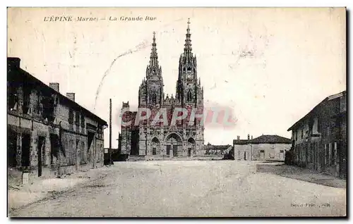 Cartes postales Lepine Marne La Grande Rue