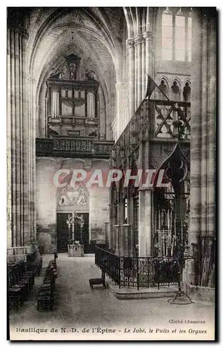 Cartes postales Basilique de ND de I Epine Le jube le puits et les orgues