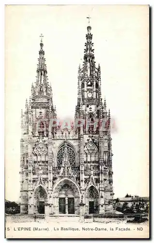 Cartes postales Lepine La Basilique Notre Dame La Facade