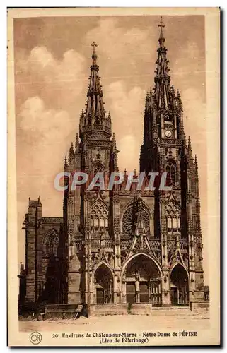 Cartes postales Environs de Chalons sur Marne Notre Dame de L Epine