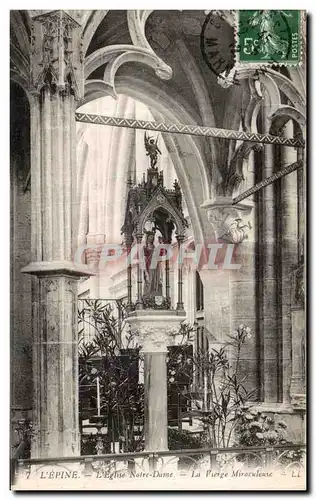 Ansichtskarte AK Lepine Marne Eglise Notre Dame La Vierge miraculeuse