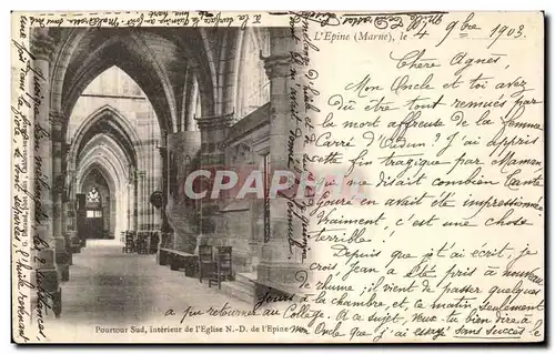 Cartes postales L Epine Le Pourtour Sud Interieur de l Eglise de L Epine