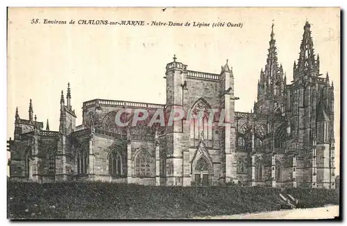 Ansichtskarte AK Environs de Chalons sur Marne Notre Dame de Lepine