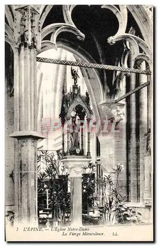 Cartes postales Lepine l Eglise Notre Dame La vierge miraculeuse