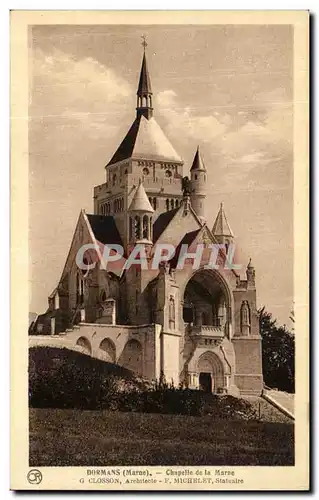 Ansichtskarte AK Dormans Chapelle de La Marne