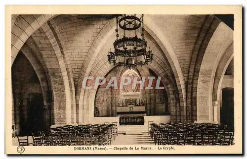 Cartes postales Dormans Chapelle de La Marne La Crypte