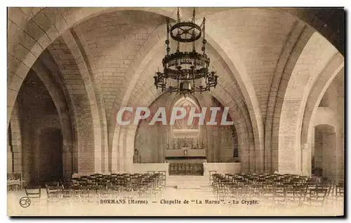 Ansichtskarte AK Dormans Chapelle de La Marne La Crypte