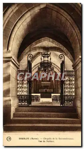 Cartes postales Dormans Chapelle de La Marne Reconnaissance Vue du Narthex