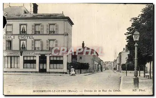 Cartes postales Mourmelon le Grand Entree de la Rue du Genie