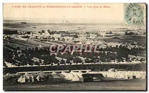 Ansichtskarte AK Mourmelon Le Grand Camp De Chalons Vue Prise en Ballon Militaria